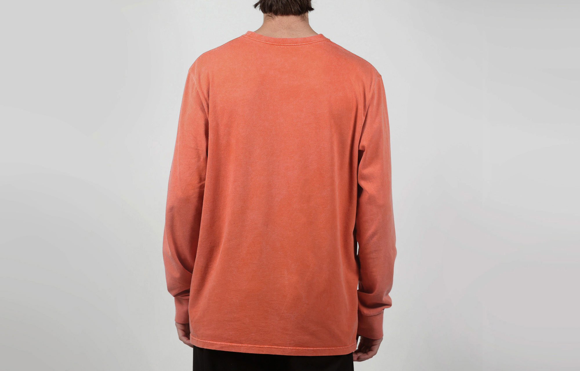COMMENCAL WASHED LONG SLEEVE T-SHIRT TANGERINE image number 0