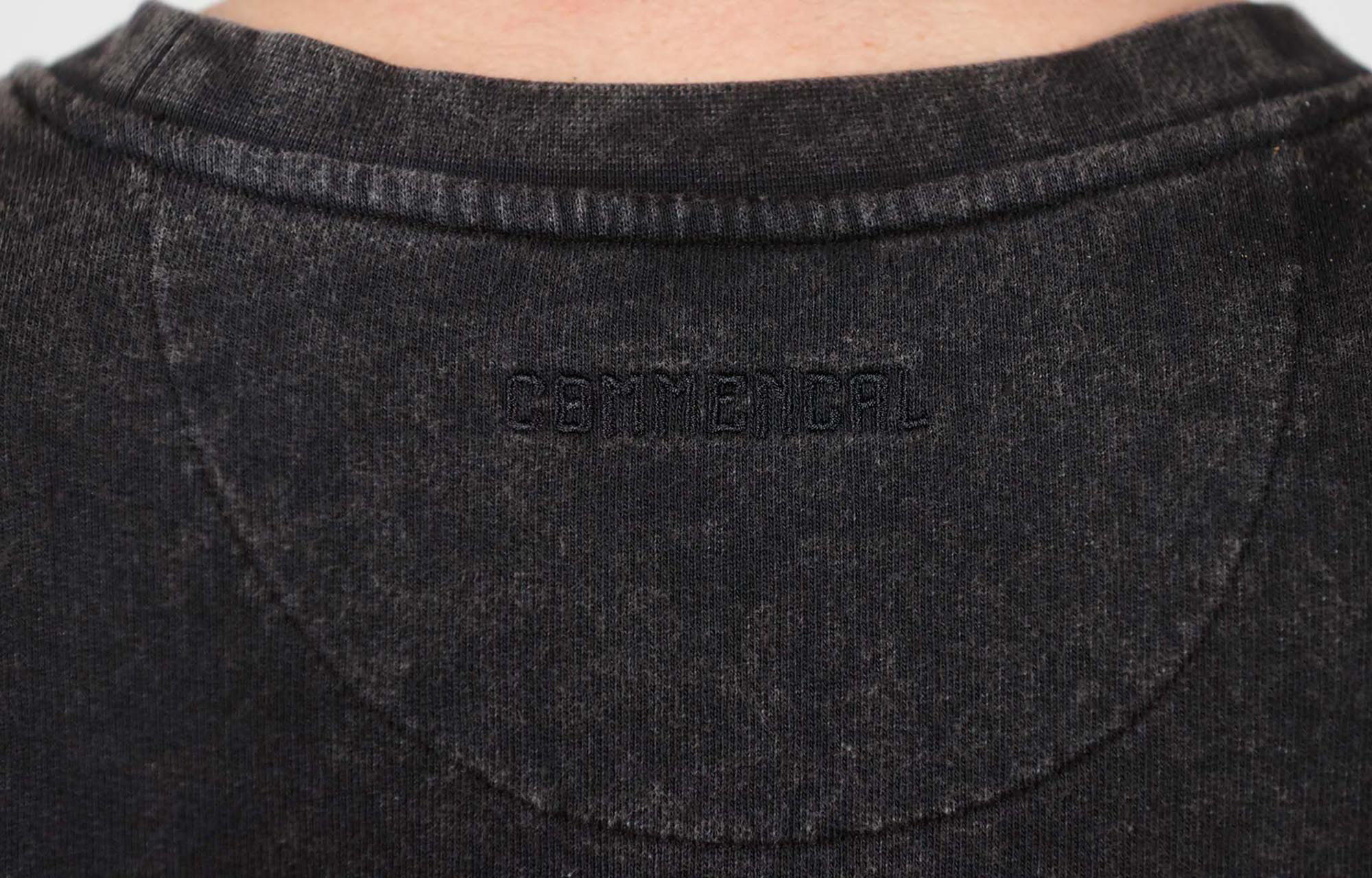 COMMENCAL WASHED REGULAR FIT CREWNECK BLACK image number 3