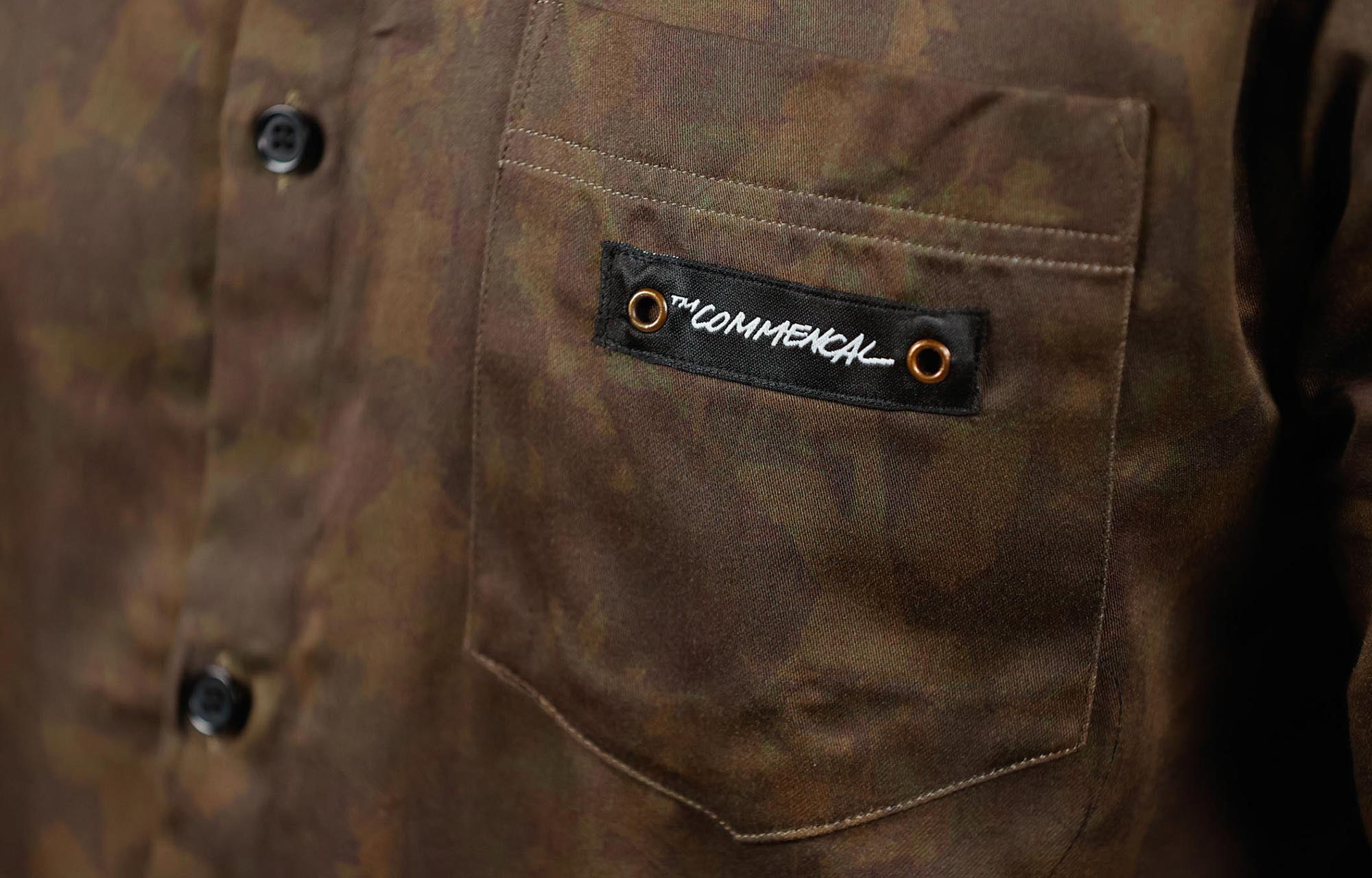 COMMENCAL SHORT SLEEVE LIGHTWEIGHT SHIRT CAMO/KHAKI image number 2