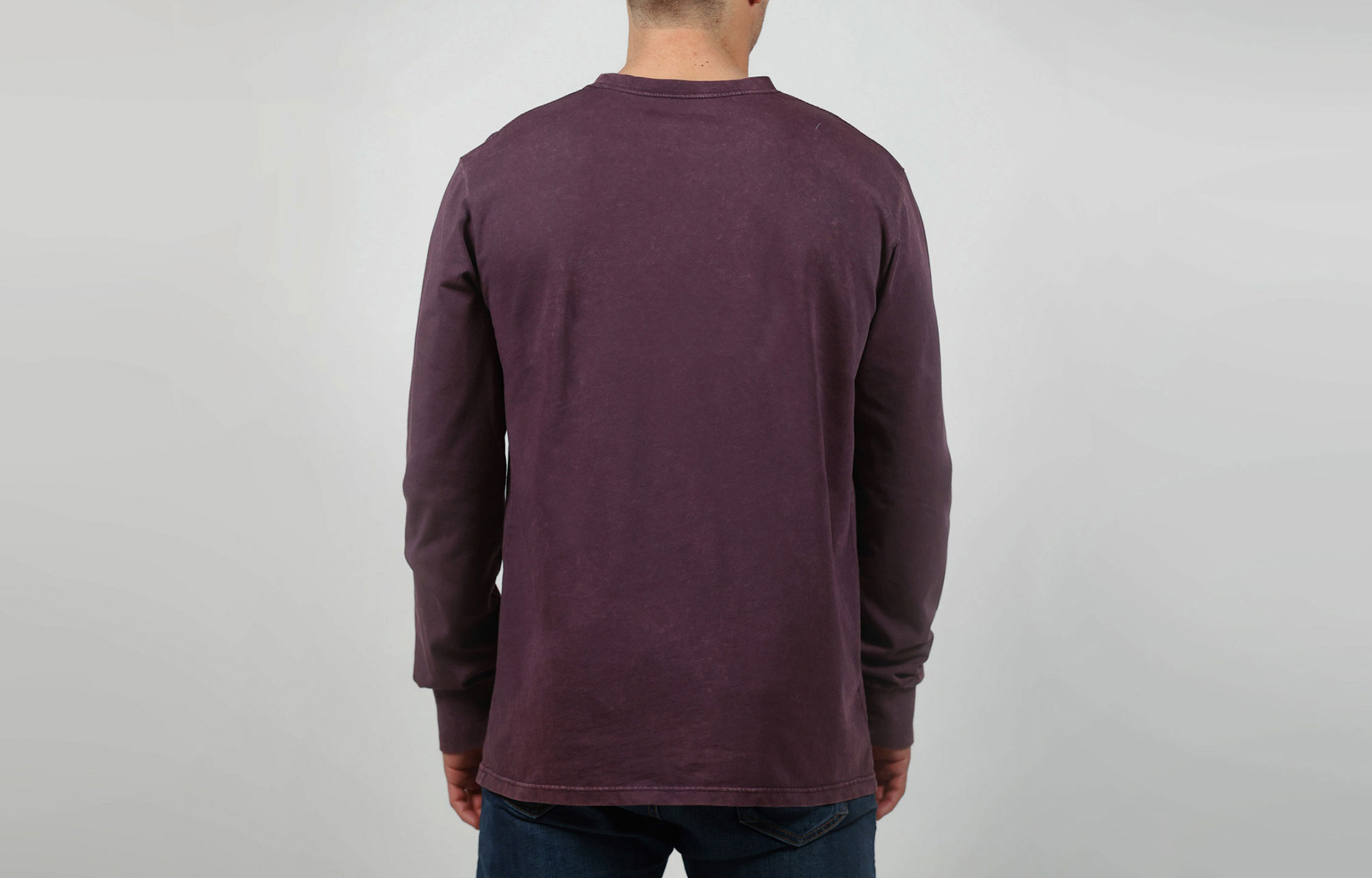 COMMENCAL WASHED LONG SLEEVE T-SHIRT WINE image number 0