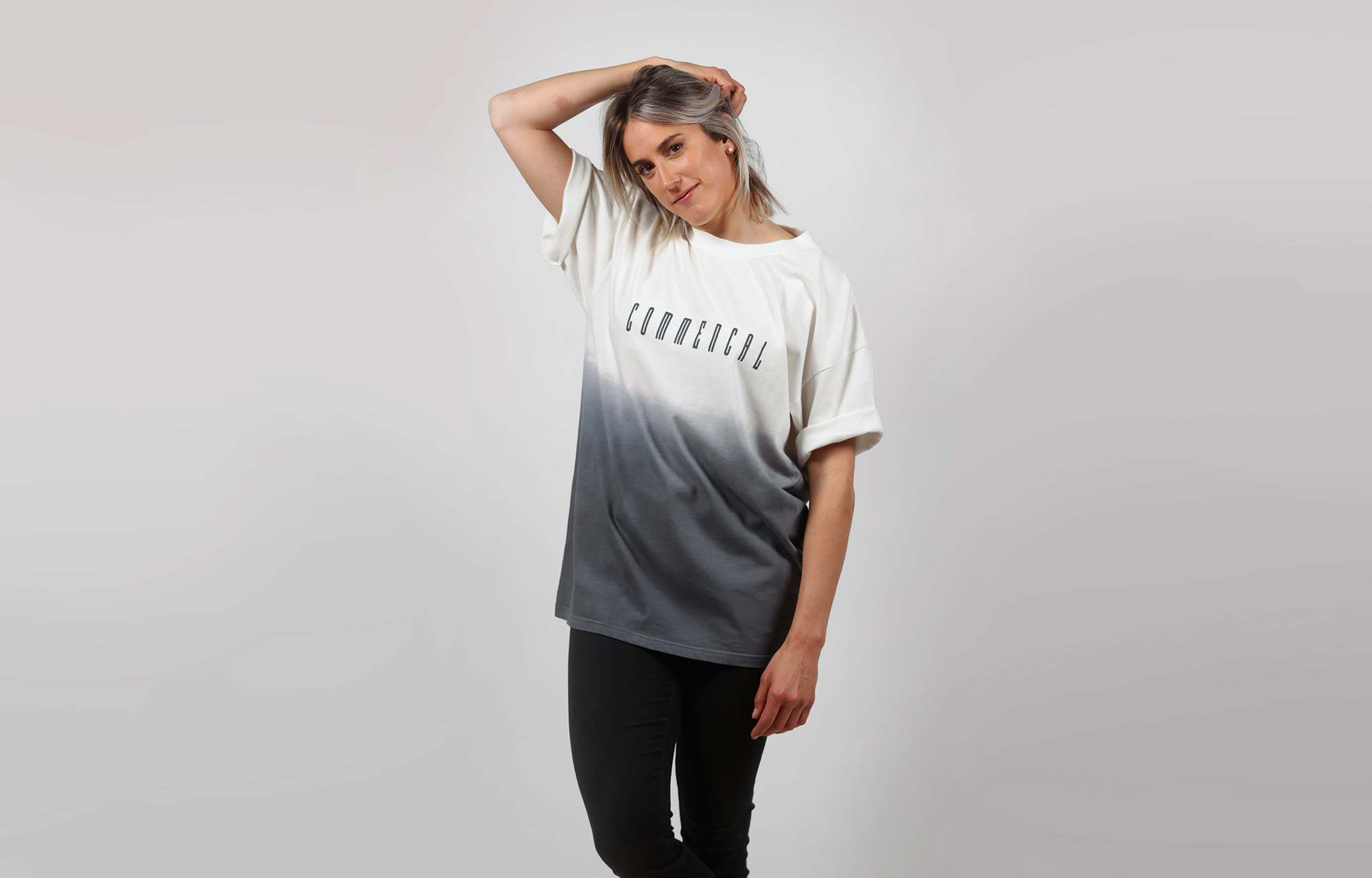 COMMENCAL BLEACHED T-SHIRT GREY image number null